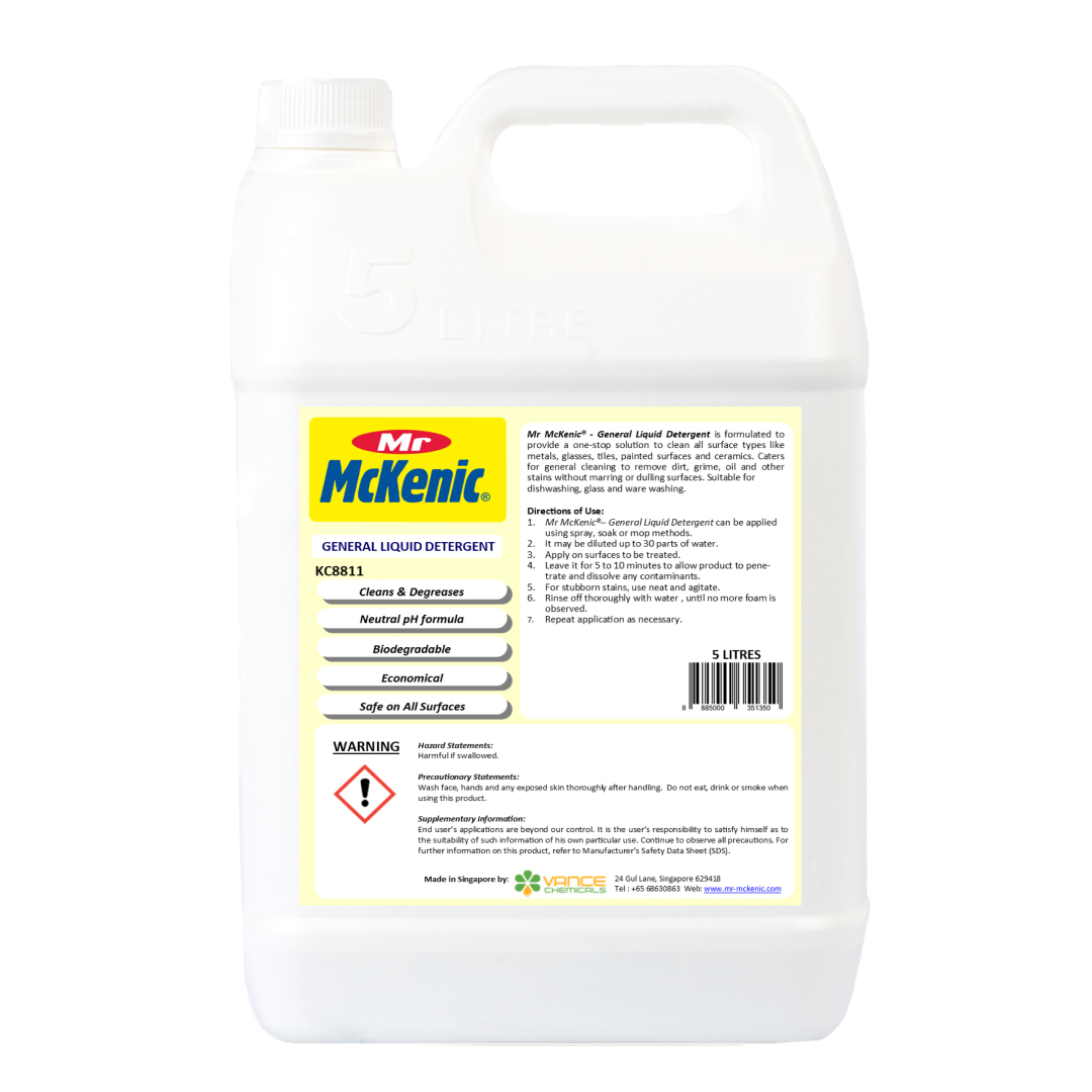 Mr Mckenic General Liquid Detergent 5L - Selffix Singapore