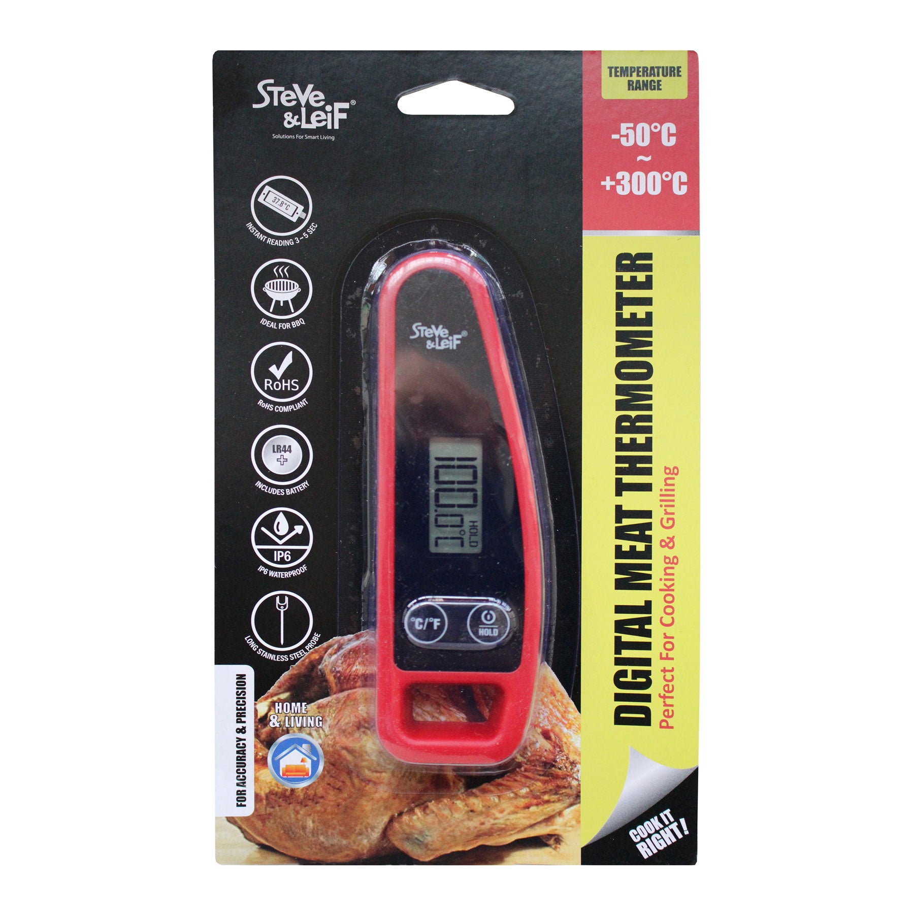 Steve & Leif Digital BBQ Thermometer - Selffix Singapore