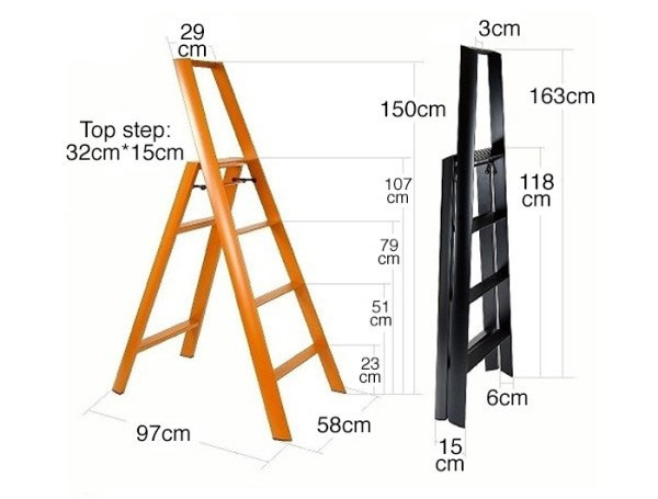 Lucano ML24 Aluminium Stepstool 4 Step - Selffix Singapore