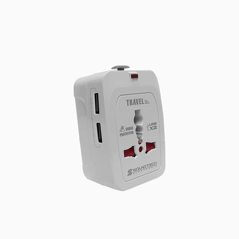 SoundTeoh TA-669 Travel Adaptor With USB - Selffix Singapore