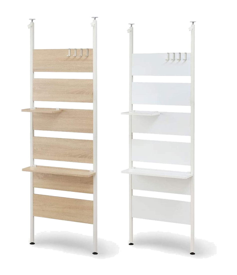 Iris Ohyama HIROBIRO Wood Wall Rack with Shelf Board WLR-HT62 - Selffix Singapore