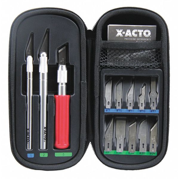 X-Acto X5285 Basic Knife Set - 3 Knives/ 13 Blades - Selffix Singapore