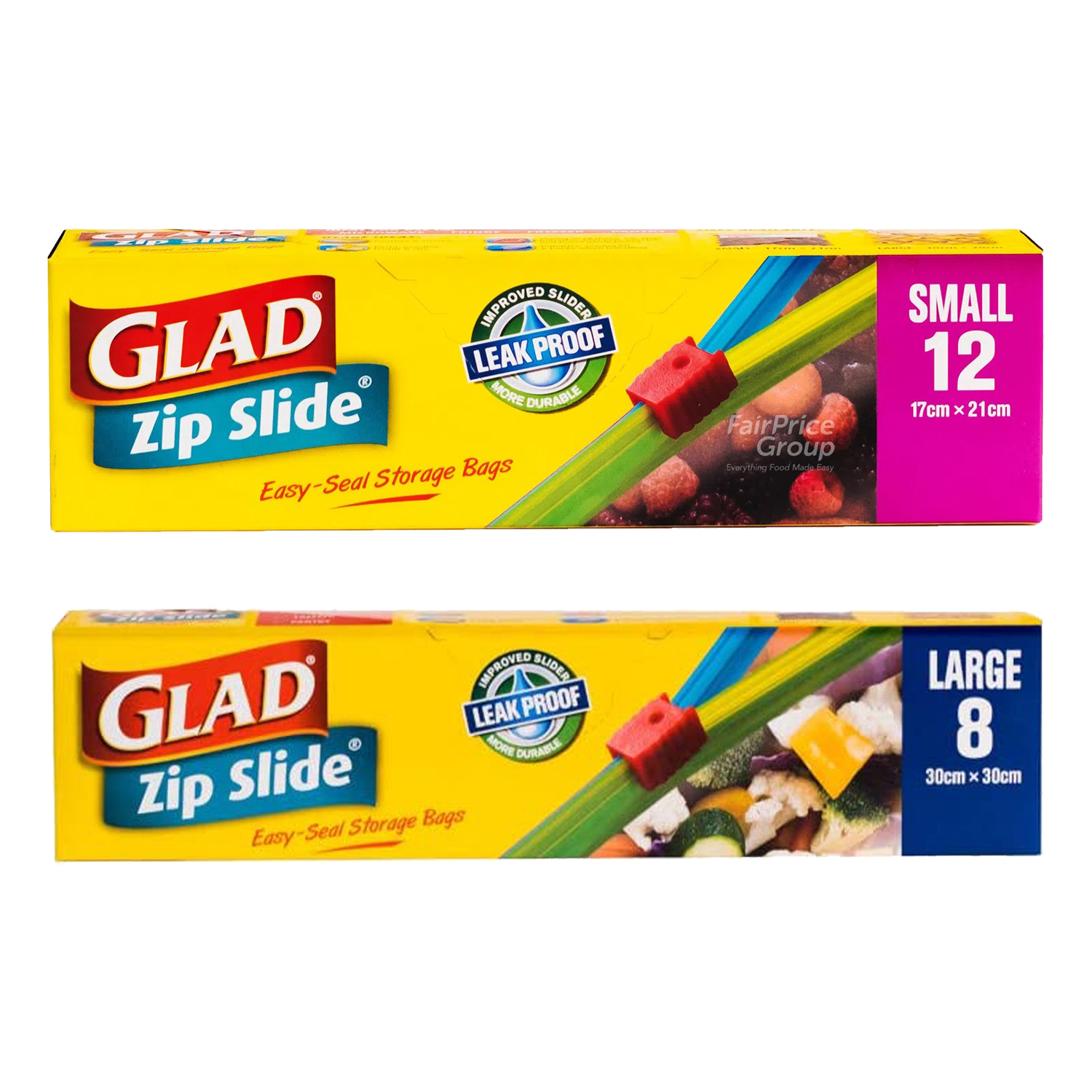 Buy Glad Plastic Bags Storage Zipslide Large online at