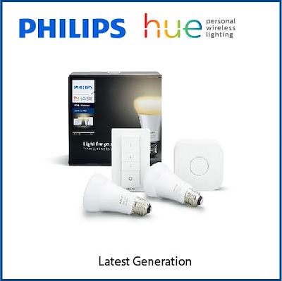 PHILIPS HUE WHITE AMBIANCE STARTER KIT 9.5W A60 E27 - Selffix DIY