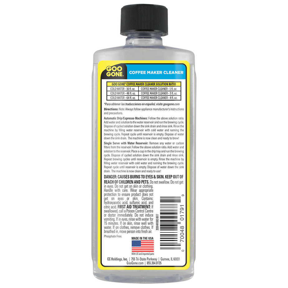 Goo Gone Coffee Maker Cleaner 8fl oz Selffix DIY Online Store