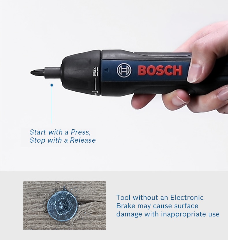 Bosch GO 2 Cordless Screwdriver Kit (with 33pcs Accessories) Selffix DIY