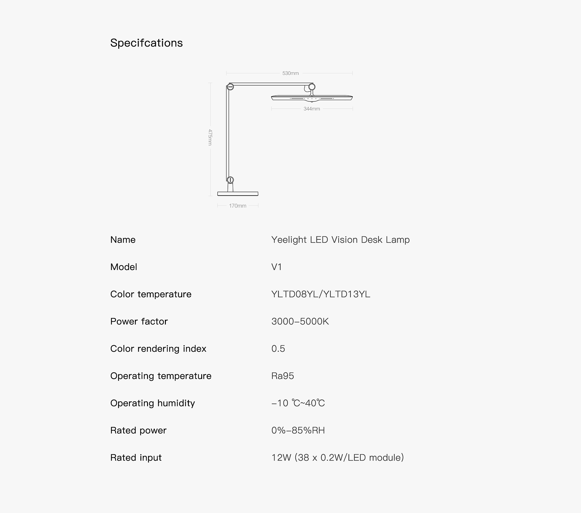 Yeelight Vision V1 Pro LED Lamp YLTD08YL - Selffix DIY Online Store