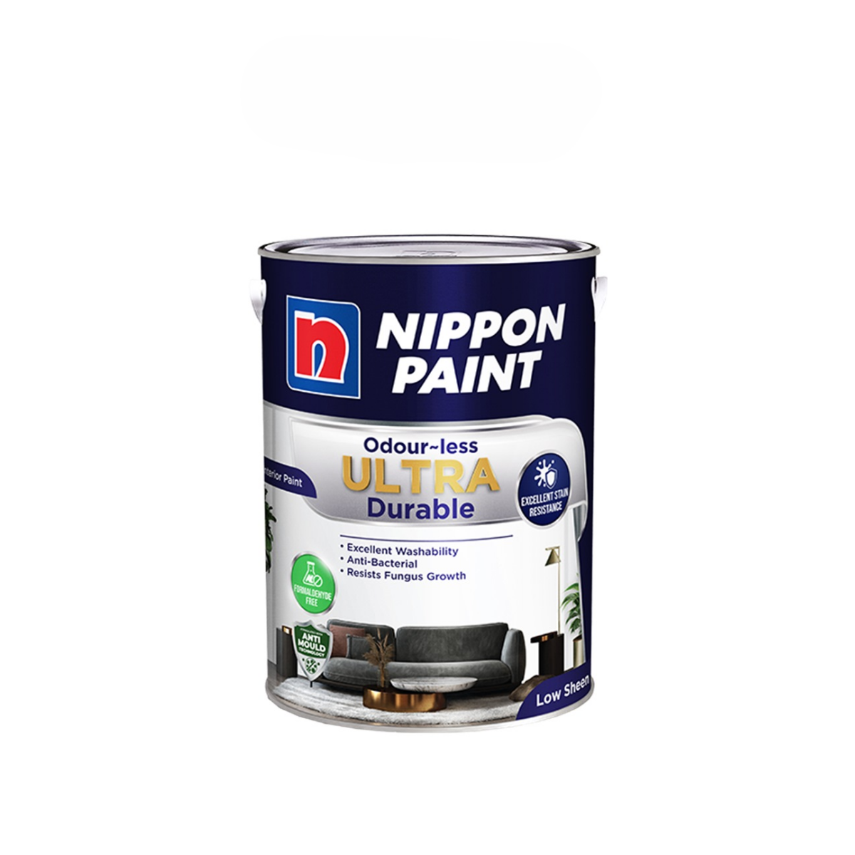 Nippon Paint Odourless Ultra Durable White 1L / 5L (Formaldehyde