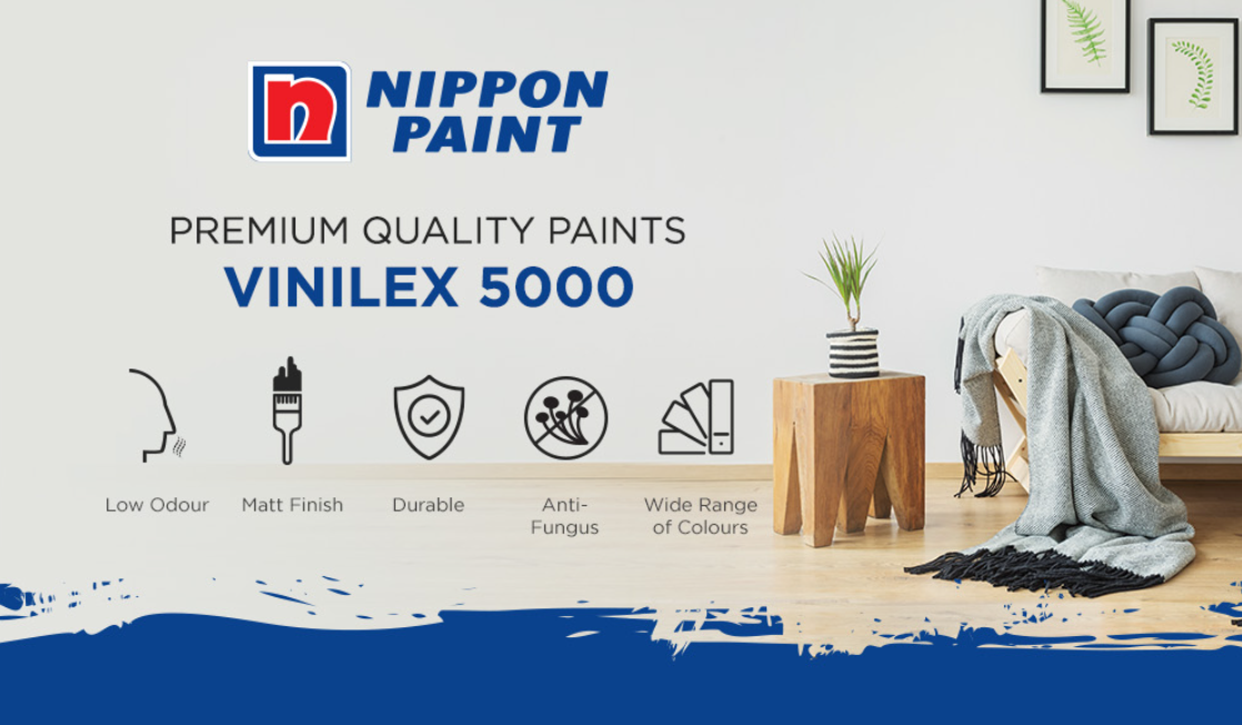 Nippon Vinilex 5000 (All Popular Colours) - Intertech Hardware