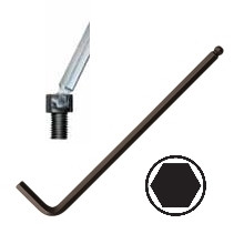 Hex L-Keys - Ball End - Black