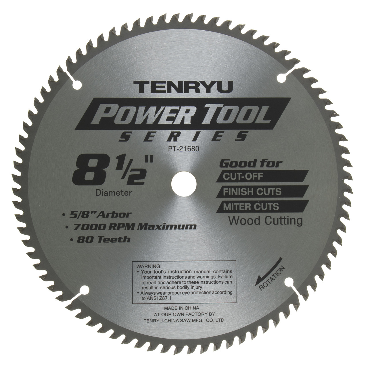 Power Tool Saw Blade, 8-1/2
