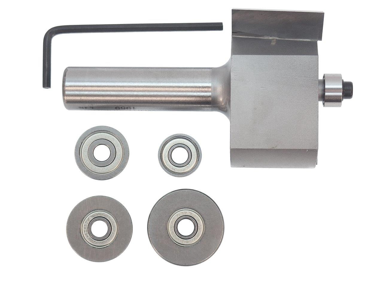 Deep Multi Rabbet Set w/ 5 Bearing Sizes, 1/2 Shank, Whiteside 1960