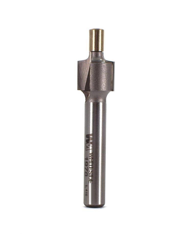 Roundover Bit, 1/16 Radius, 3/8 Dia, 7/16 Cut Length, 1/4 Shank