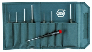 8pc Precision Slotted/Phillips Screwdriver Set, 1mm-4mm, #000-#1