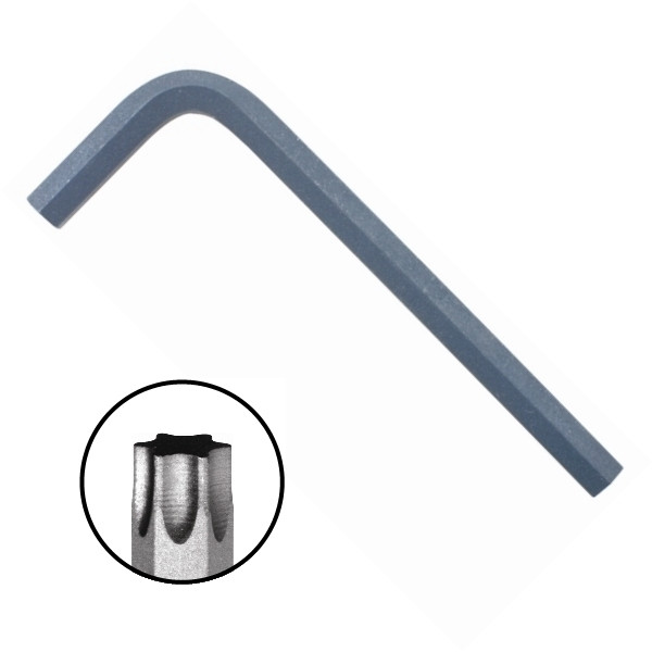 T8 Torx L-Key, Short Arm (Pkg of 25), Bondhus 32708 - Carbide