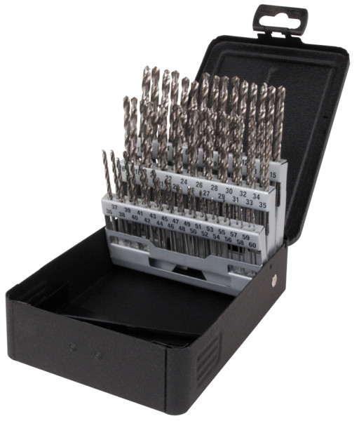 60pc Jobber Drill Set, Size #1-#60, General Purpose, HSS, Triumph