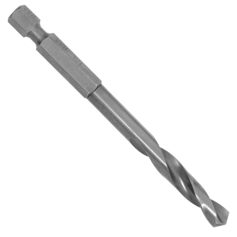 Quick Release Hex Shank Twist Drill, Size 1/16