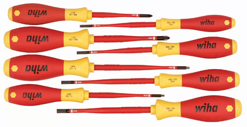 wiwiです 8pc Insulated SlimLine Screwdriver Set, Wiha 32197
