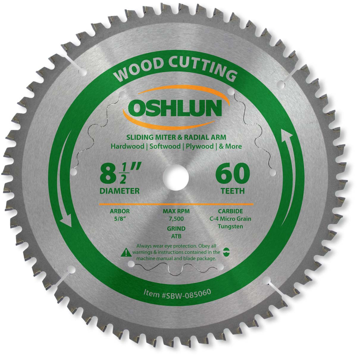 Sliding Miter Saw Blade, 8-1/2