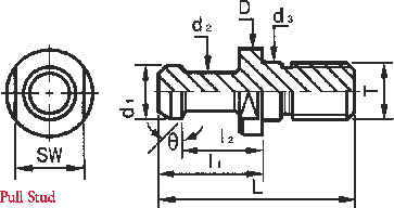 Pull Studs for CNC Routers - Southeast Tool SE4403502