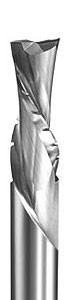 Vortex 1550 - Downcut Chipbreaker, Spiral Router Bits - (2 Flute) Solid Carbide
