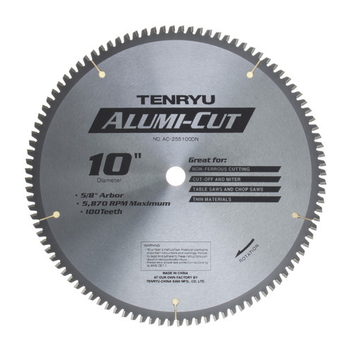 Tenryu AC-255100DN, Alumni-Cut Series Saw Blade
