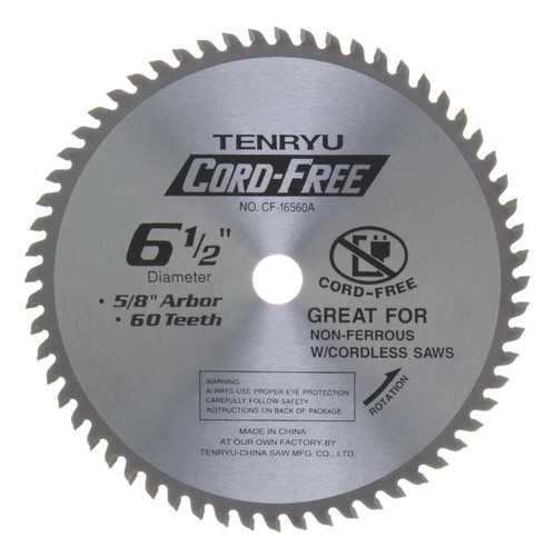Tenryu CF-16560A - Alumi-Cut cordless Series Saw Blade