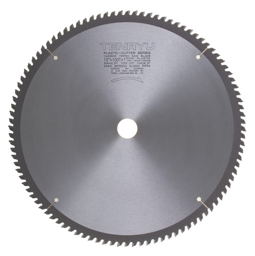 Tenryu PC-305100CB - Plastic Cutter Series Saw Blade, 12" dia x 100T