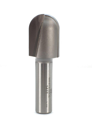 Carbide Tipped Round Nose (Core Box) Router Bit by Whiteside Machine - Whiteside 1412