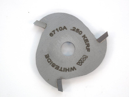 Whiteside 6710A - Slotting Cutters - 3 Wing - Kerf 0.250 (Quarter Inch)