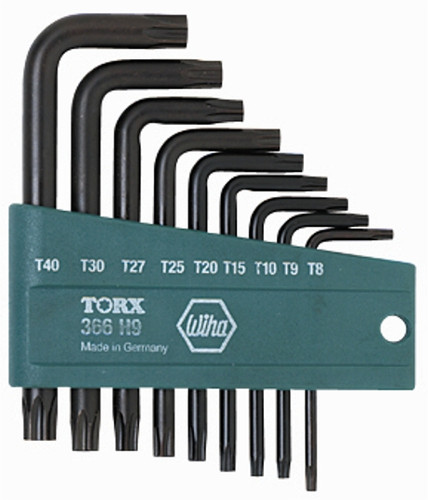 Wiha 36199 - Torx Plus L-Key Short Arm 9 Pc. Set