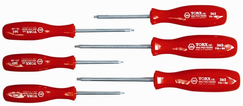 Wiha 36293 - Powerhandle Torx Screwdriver 6 Pc. Set