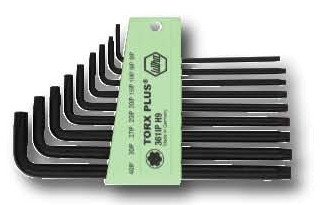 Wiha 36691 - Torx Plus L-Key Long Arm 9 Pc. Set
