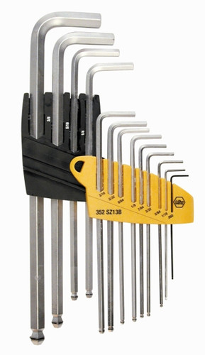 Wiha 66991 - MagicRing Ball End Hex L-Key 13 Pc Set .050-3/8