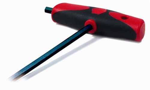 Wiha 33454 - Soft Grip Ball Hex Dual Drive T-Handle Black 8.0