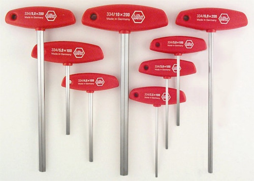 Wiha 33493 - T-Handle Hex 8 Pc Set 2.0-10mm