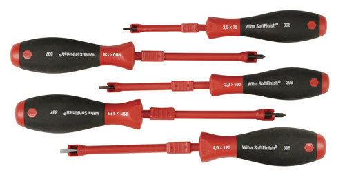 Wiha 39892 - SoftFinsih Screw Holding Slotted / Phillips Screwdriver 5 Pc Set