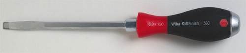 Wiha 53040 - SoftFinish Slotted Screwdriver w/ Striking Cap 12.