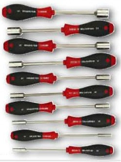 Wiha 34195 - SoftFinish Nut Driver 10 Pc Inch Set