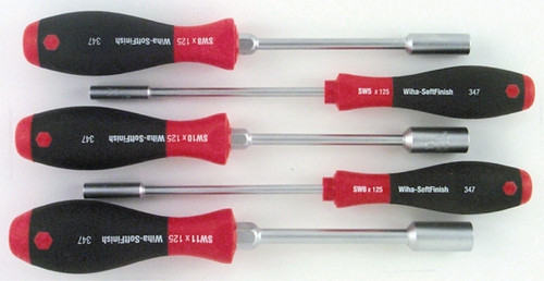 Wiha 34791 - SoftFinish Heavy Duty 5 Pc Set Nut Driver Metric 5-11mm