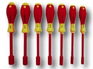 Wiha 32294 - Insulated Nut Driver 7 Pc Inch Set 3/16-1/2