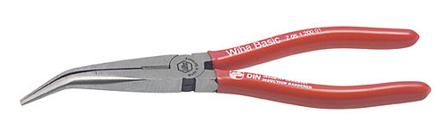 Wiha 32623 - Bent Long Nose Pliers w/ Cutter 6.3"