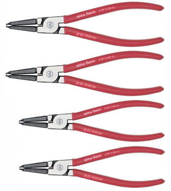 Wiha 32626 - RetainRing Pliers Internal Straight 4 Pc Set
