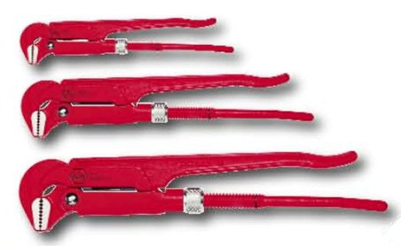 Wiha 32996 - Pipe Wrenches 90deg 3 Pc Set