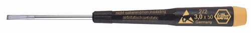 Wiha 27210 - Precision ESD Safe Slotted Screwdriver 1.0x40mm