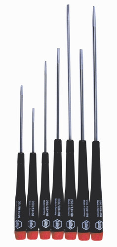 Wiha 26092 - Precision Slotted/Phillips Screwdriver 7 Pc Set 2.5-4mm/Ph #0