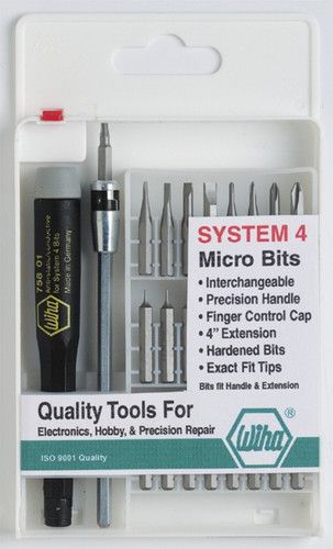 Wiha 75994 - System 4 ESD Safe Slotted/Phillips/Hex Metric/Torx 27 Pc Set