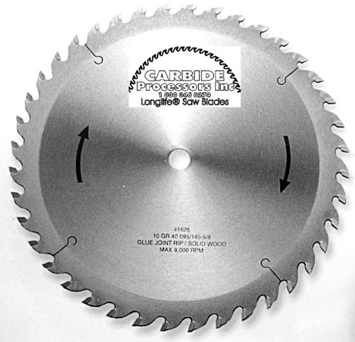 World's Best Glue Joint Rip Saw Blade by Carbide Processors - World's Best 37207