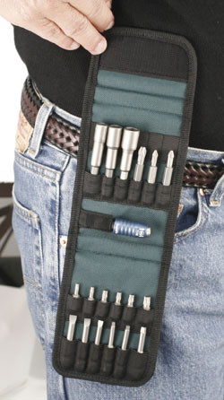 Wiha 74990 - Quick Change Bit Belt Pack 19 Pc Set