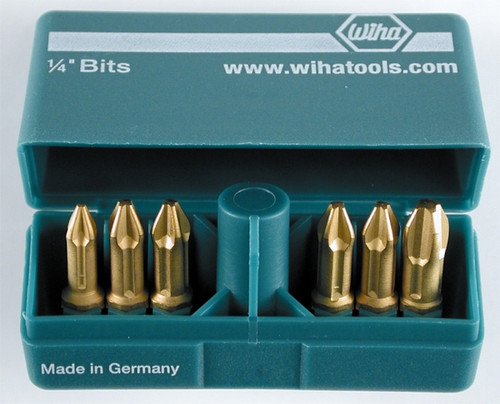 Wiha 71196 - Pokitpak TiN Phillips Insert Bits 6 Pc Set